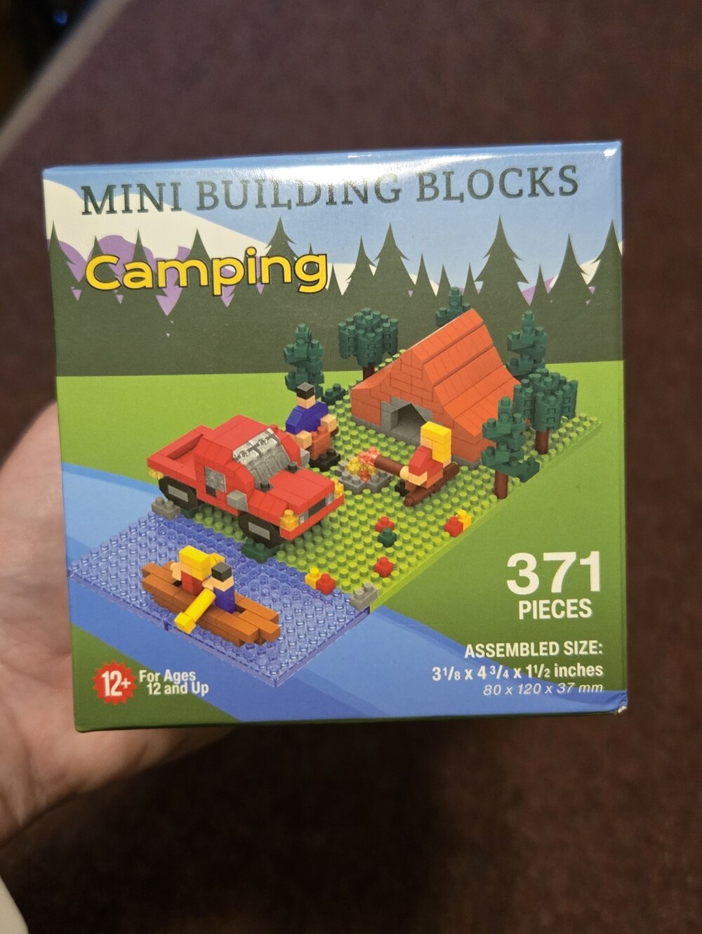 New! Camping Mini Block Building Set Box Sealed Toy 371 Pieces